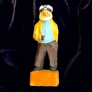 Captain Hand Carved & Painted Nanco Boston Vintage